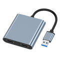 USB, USB-C / Type-C High Definition Converter 4K USB Same Screen Extender, USB 3.0 To Dual HDMI