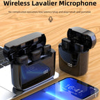 Wireless Lavalier Noise Canceling Microphone with Charging Case — view 5