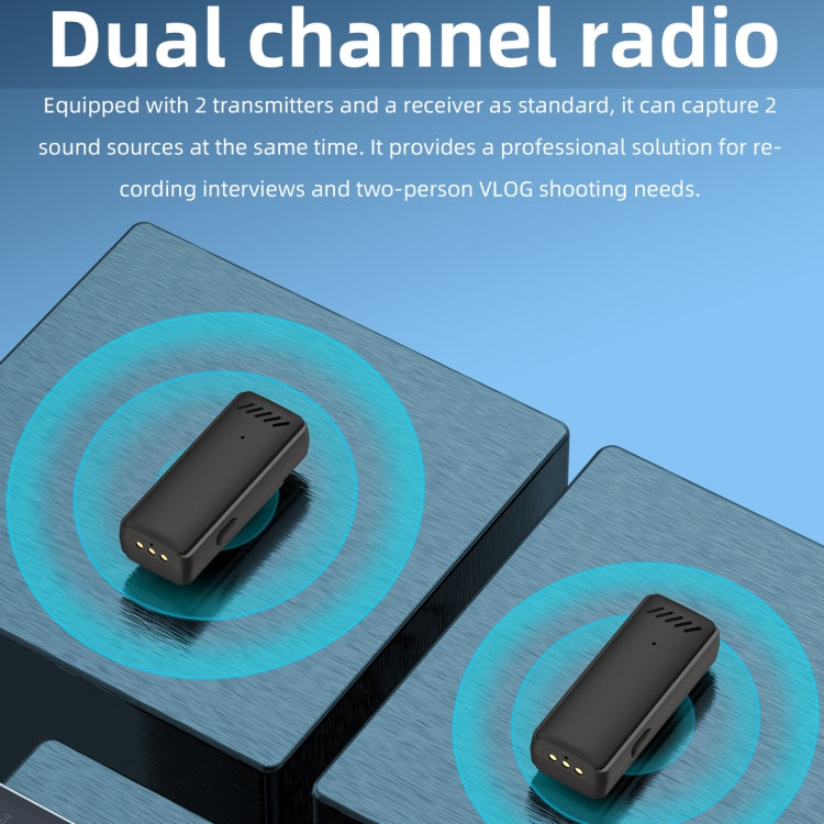 Wireless Lavalier Noise Canceling Microphone with Charging Case — view 6