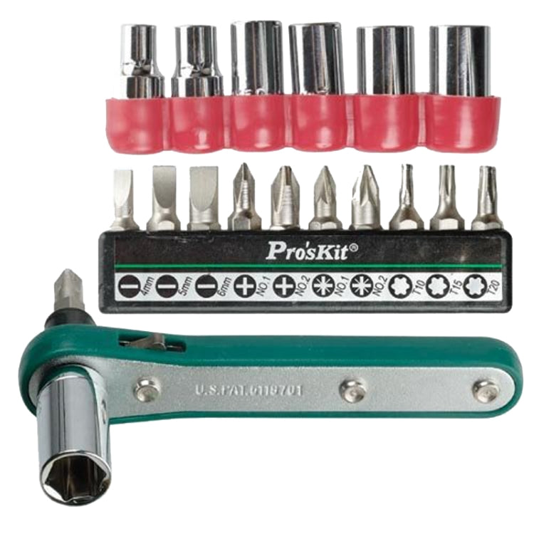 16 In 1 Socket Driver Head Ratchet Wrench Set
