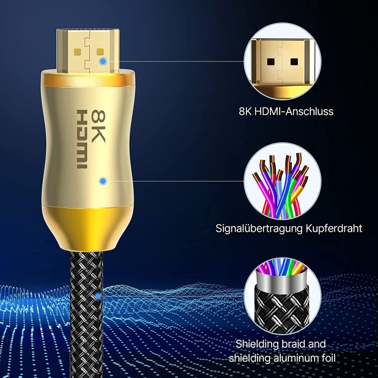 HDMI 2.1 Version 8K 60Hz For PS4 Cable Projector Notebook Set-Top Box Cable, HD803 1m, HD803 1.5m, HD803 3m, HD803 5m, HD803 10m, HD803 15m