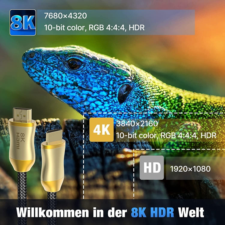 HDMI 2.1 Version 8K 60Hz For PS4 Cable Projector Notebook Set-Top Box Cable, HD803 1m, HD803 1.5m, HD803 3m, HD803 5m, HD803 10m, HD803 15m