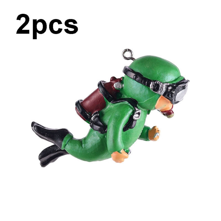 2pcs Fish Tank Diver Aquarium Ornaments Aquascape Decorations — Regular Pink