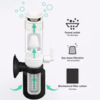 Small Fish Tank Aquarium Mini Pneumatic Filter Oxygenator — view 4