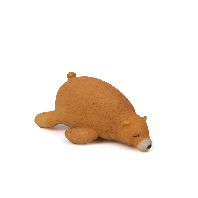 Cute Kawaii Sleeping Pet Figurine Collection Decoration Fridge Magnet — Beige Side Lying  Shiba  Inu