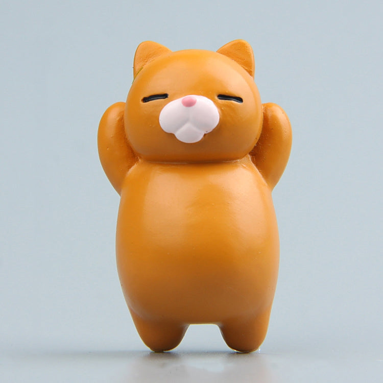 Cartoon Cat Fridge Magnet Resin Ornament Ornament — Deep Coffee Cat