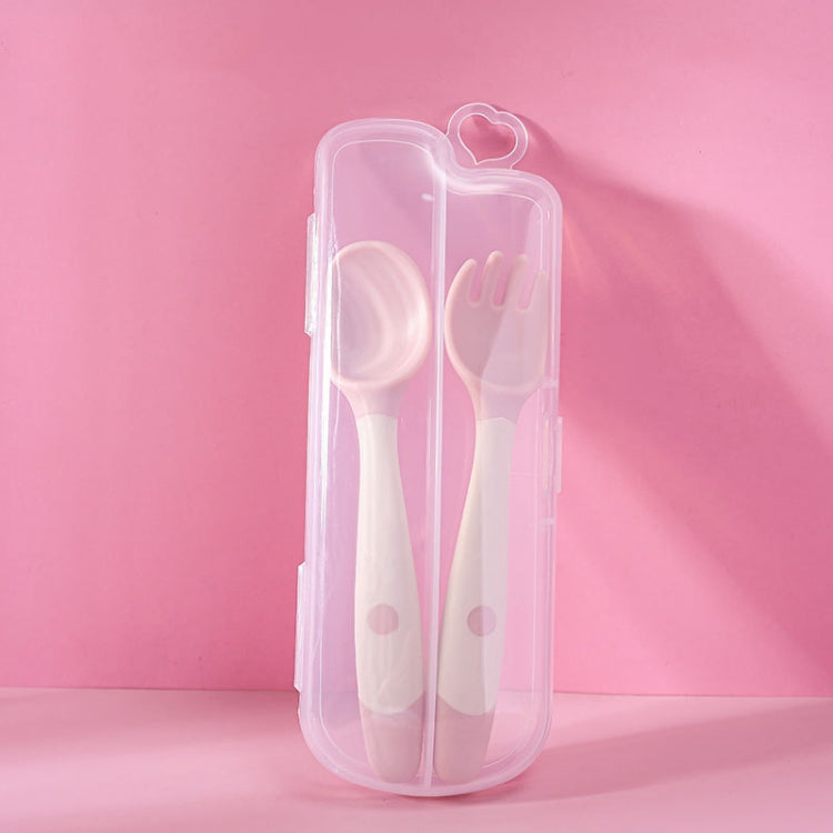 Children Eating Training Tableware Baby Bendable Silicone Soft Spoon — Boxed Green