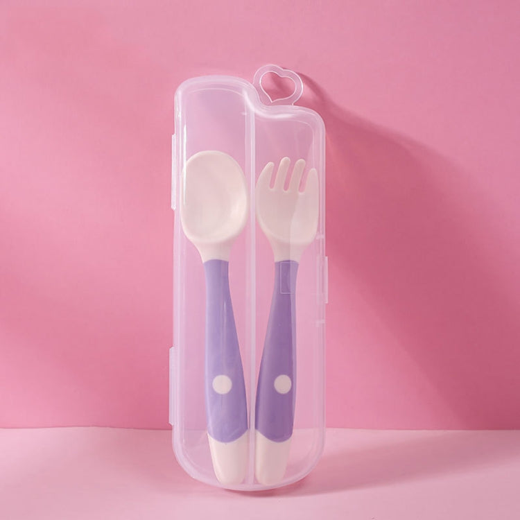 Children Eating Training Tableware Baby Bendable Silicone Soft Spoon — Boxed Yellow