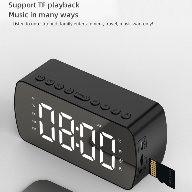 Outdoor Portable Card Bluetooth Speaker Small Clock Radio, G10 Black 1400mAh, G10 White 1400mAh, Q5 White 1400mAh, Q5 Pink 1400mAh, Q5 Red 1400mAh, Q5 Pink 2800mAh