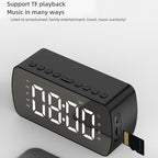 Outdoor Portable Card Bluetooth Speaker Small Clock Radio, G10 Black 1400mAh, G10 White 1400mAh, Q5 White 1400mAh, Q5 Pink 1400mAh, Q5 Red 1400mAh, Q5 Pink 2800mAh