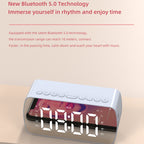 Outdoor Portable Card Bluetooth Speaker Small Clock Radio, G10 Black 1400mAh, G10 White 1400mAh, Q5 White 1400mAh, Q5 Pink 1400mAh, Q5 Red 1400mAh, Q5 Pink 2800mAh