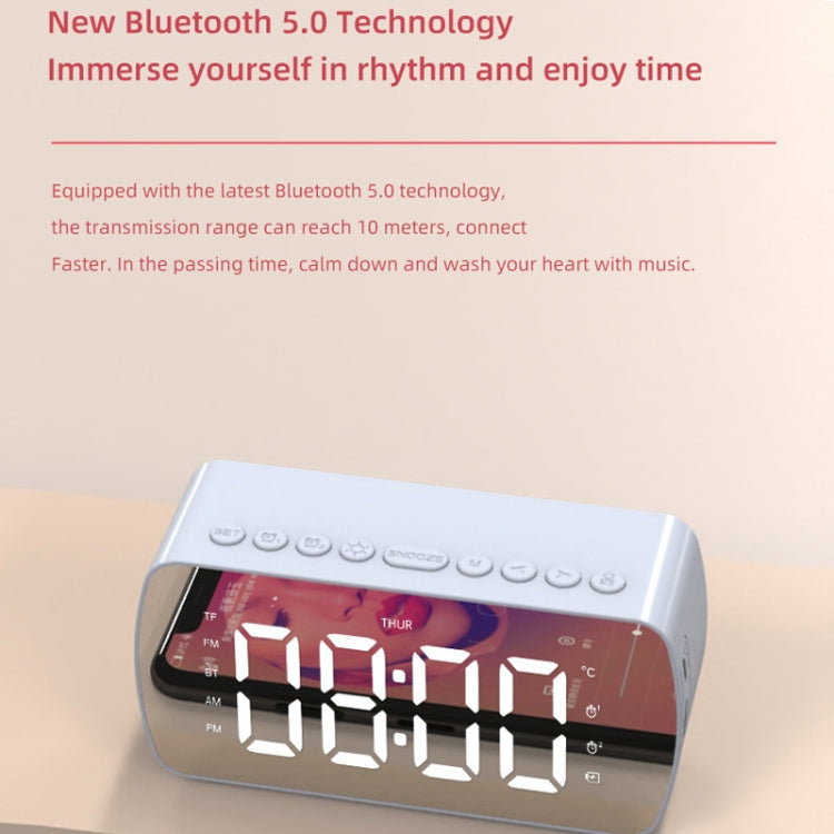 Outdoor Portable Card Bluetooth Speaker Small Clock Radio, G10 Black 1400mAh, G10 White 1400mAh, Q5 White 1400mAh, Q5 Pink 1400mAh, Q5 Red 1400mAh, Q5 Pink 2800mAh