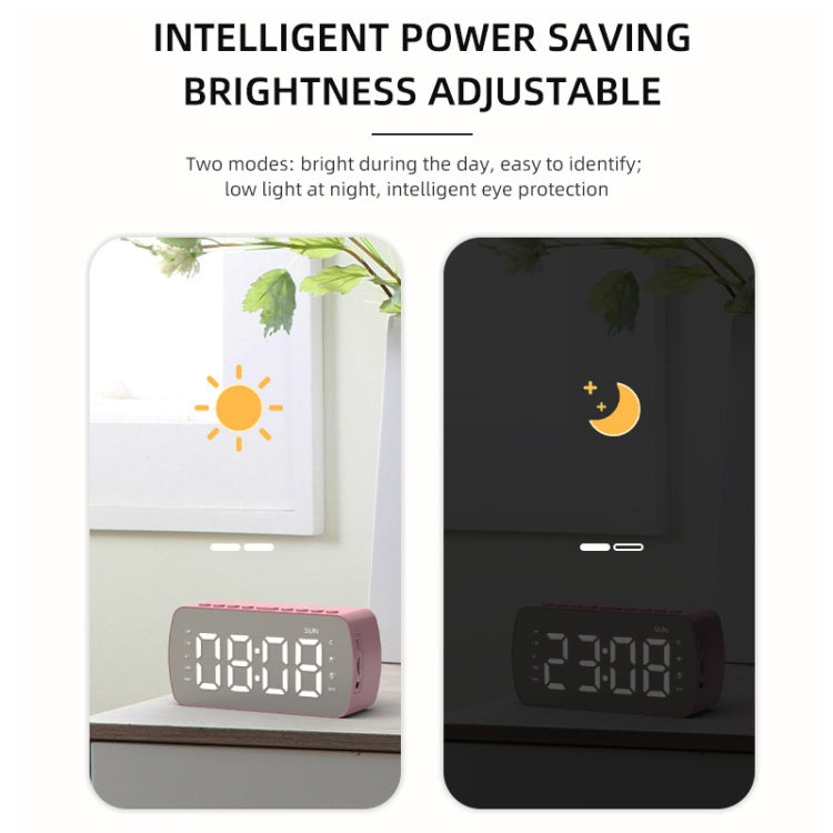 Outdoor Portable Card Bluetooth Speaker Small Clock Radio, G10 Black 1400mAh, G10 White 1400mAh, Q5 White 1400mAh, Q5 Pink 1400mAh, Q5 Red 1400mAh, Q5 Pink 2800mAh