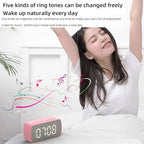 Outdoor Portable Card Bluetooth Speaker Small Clock Radio, G10 Black 1400mAh, G10 White 1400mAh, Q5 White 1400mAh, Q5 Pink 1400mAh, Q5 Red 1400mAh, Q5 Pink 2800mAh