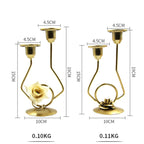 Wrought Iron Double-Headed Candle Holder Party Wedding Table Decoration Candlesticks — view 4