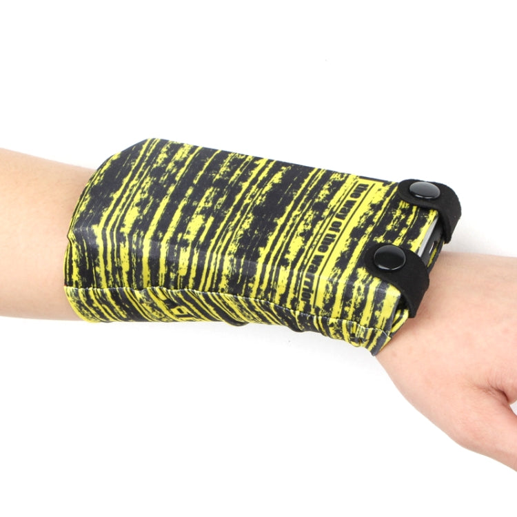 7 Inch Mobile Phone Outdoor Sports Wrist Bag Elastic Close-fitting Mini Arm Bag — Red