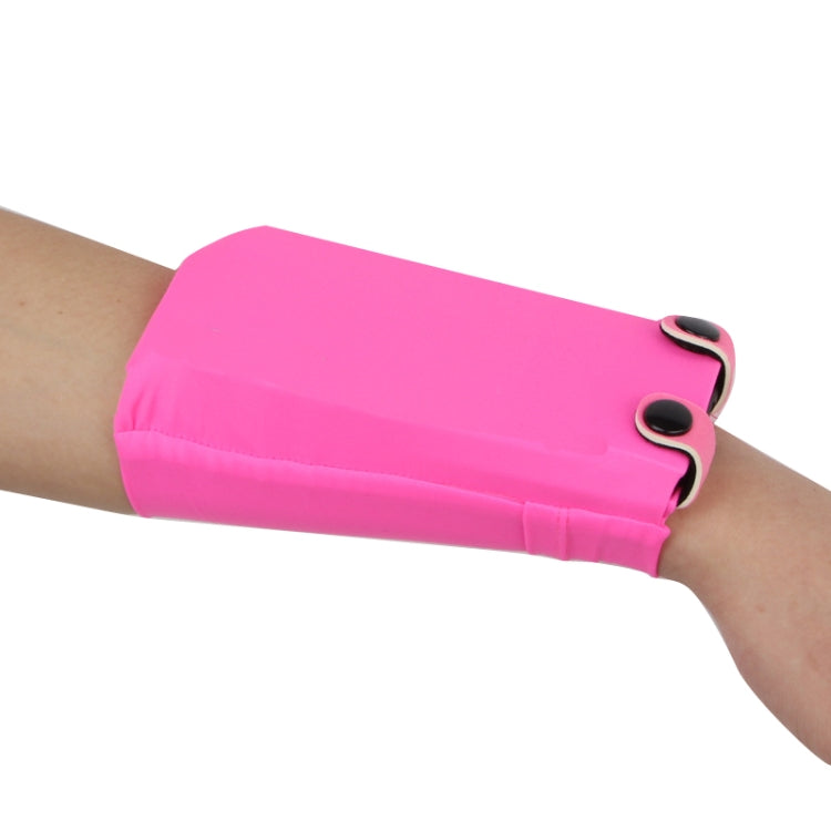 7 Inch Mobile Phone Outdoor Sports Wrist Bag Elastic Close-fitting Mini Arm Bag — Yellow