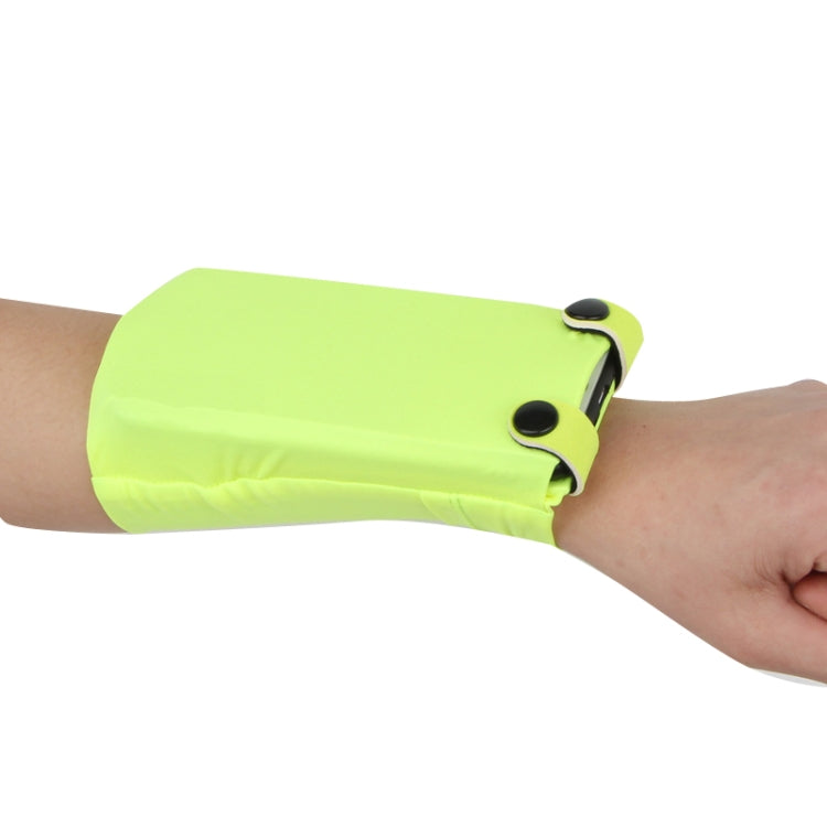 7 Inch Mobile Phone Outdoor Sports Wrist Bag Elastic Close-fitting Mini Arm Bag — Rose Red