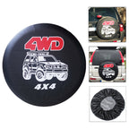 PVC Faux Leather Spare Wheel Cover Rear Tire Protector