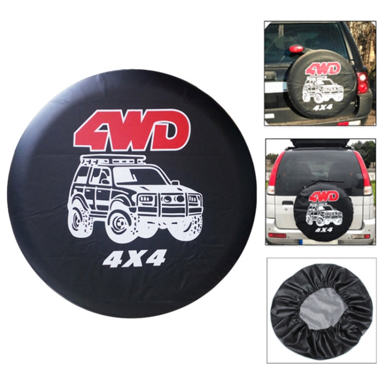 PVC Faux Leather Spare Wheel Cover Rear Tire Protector