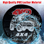 PVC Faux Leather Spare Wheel Cover Rear Tire Protector