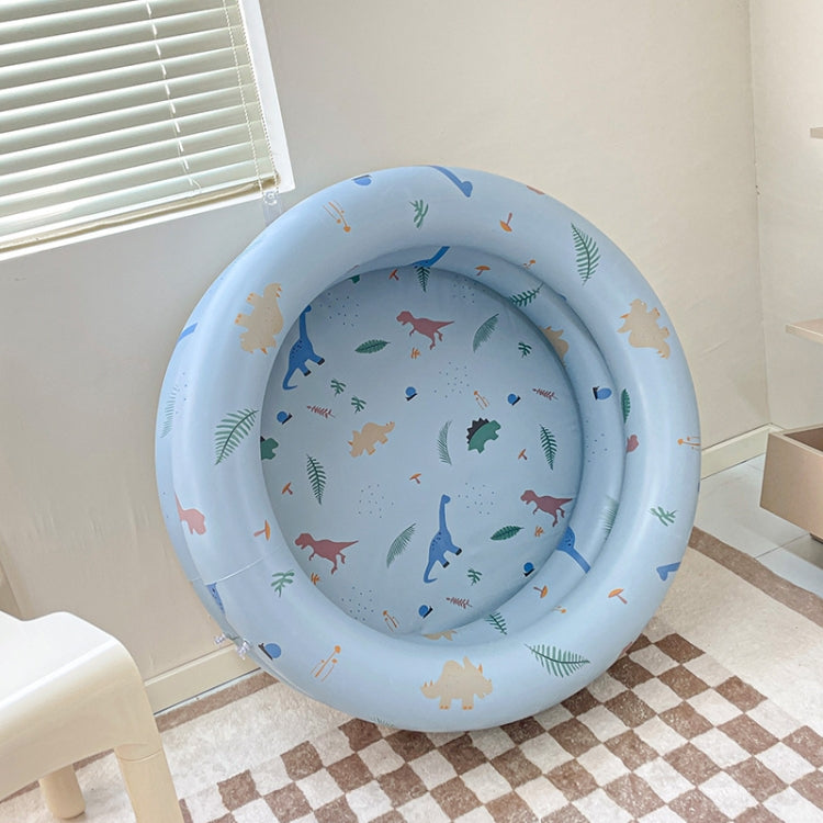 Baby Swimming Round Pool Summer Kids Water Toys Inflatable Bath Tub — Blue Dinosaur
