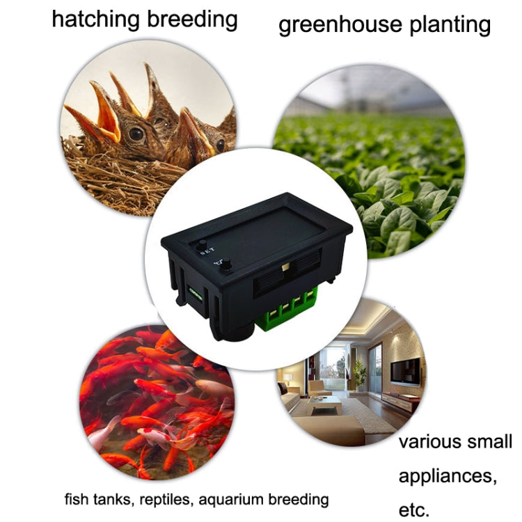 W2809 Digital Display Dual Display Thermostat Hatching Pet House Intelligent Waterproof NTC Temperature Control Instrument — view 8