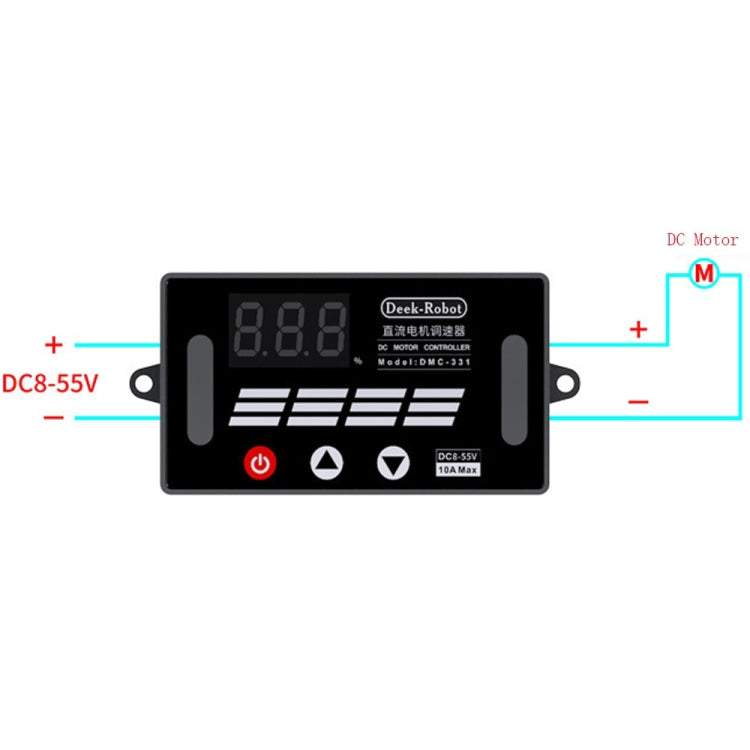 Deek-Robot DMC-331 PWM DC Motor Speed Controller Wide Voltage DC8-55V Speed Regulator
