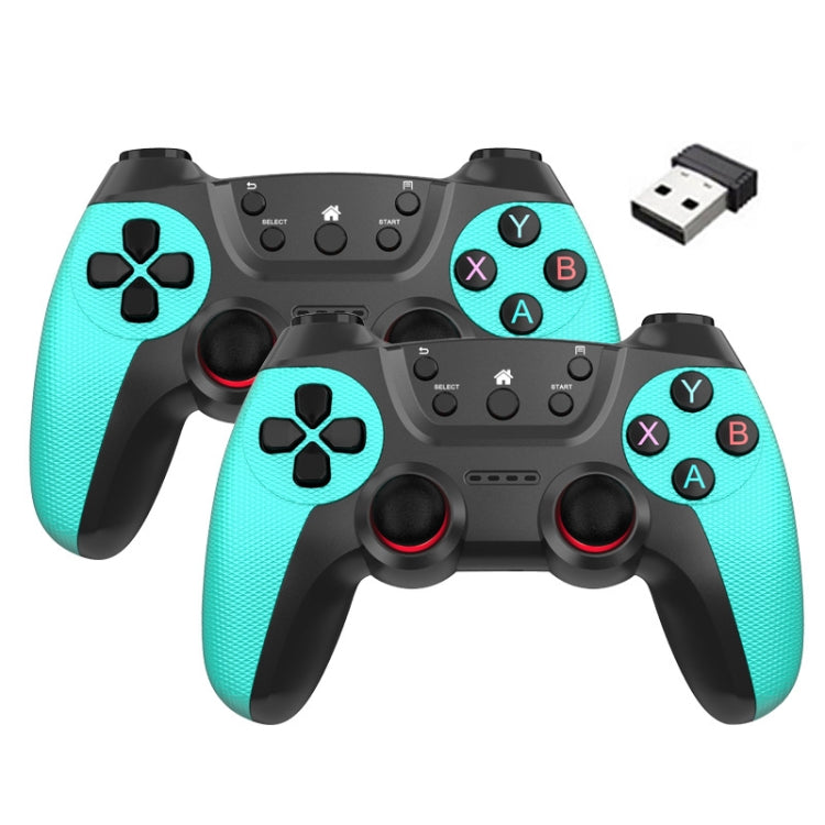 KM-029 2.4G One for Two Doubles Wireless Controller Support PC / Linux / Android / TVbox