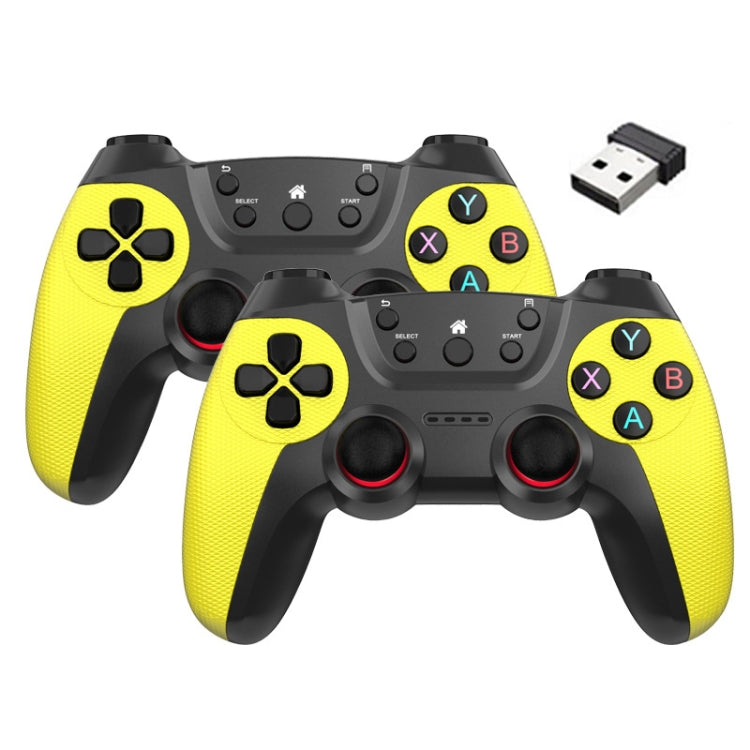 KM-029 2.4G One for Two Doubles Wireless Controller Support PC / Linux / Android / TVbox
