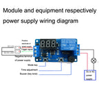 DK-C-01 Car Programmable Timing LCD Digital Display Relay Module Can Control DC AC Delay Relay — view 5