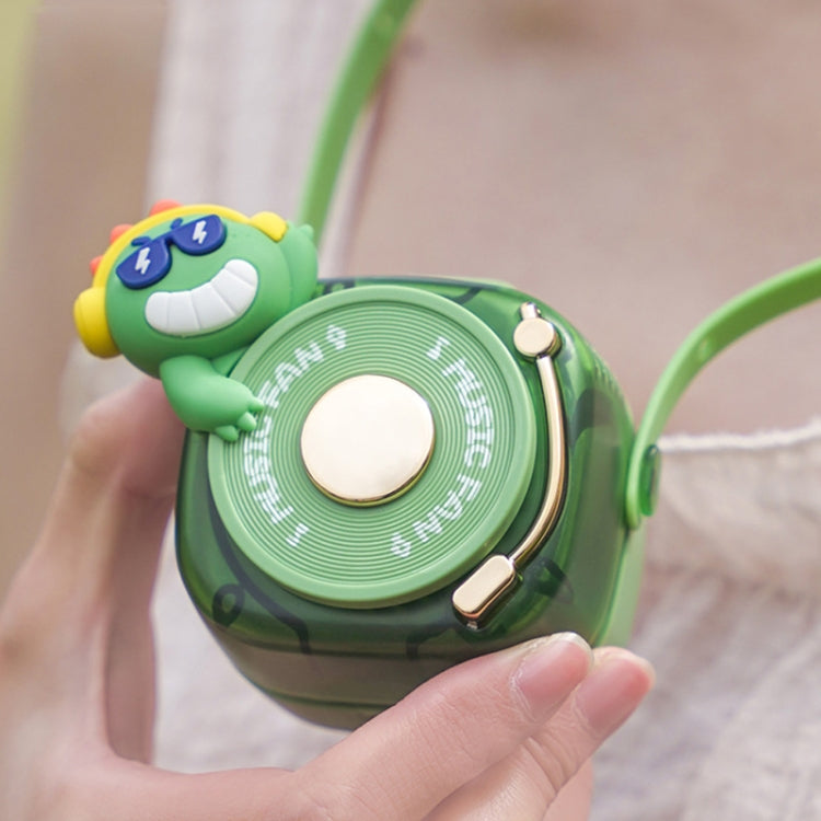 GL120-123 Hanging Neck Fan Summer Handheld USB Portable Mini Fan — Green