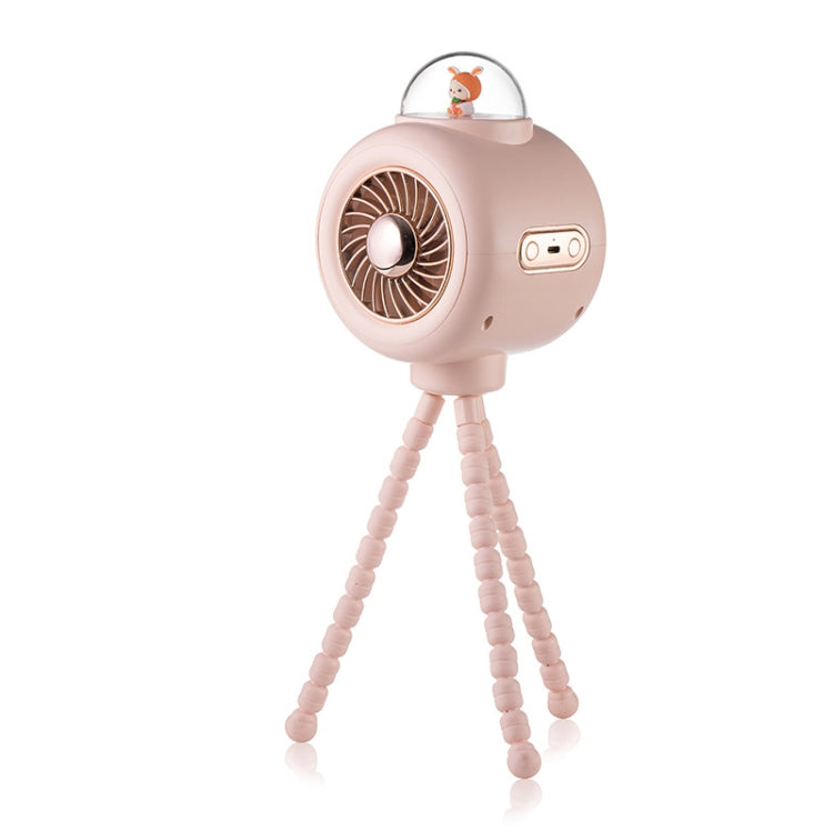 Baby Stroller Fan Home Mute Outdoor Cooling Portable Rabbit Octopus Fan — Without Shake Head (White)
