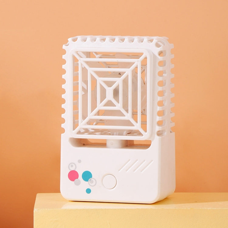 820 Mini Desktop USB Charging Fan Handheld Portable Dormitory Square Small Fan