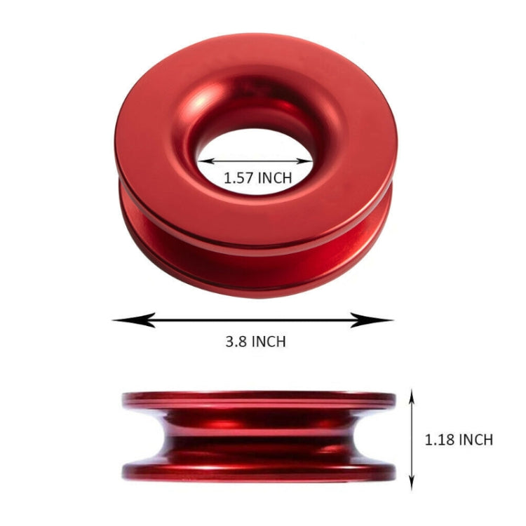 Aluminum Snatch Recovery Ring For 3/8