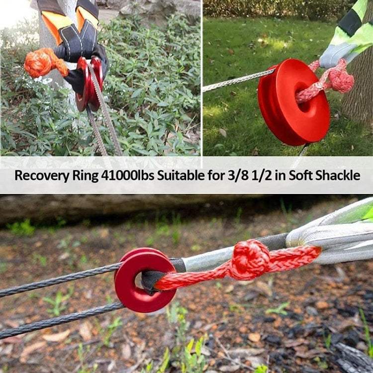 Aluminum Snatch Recovery Ring For 3/8