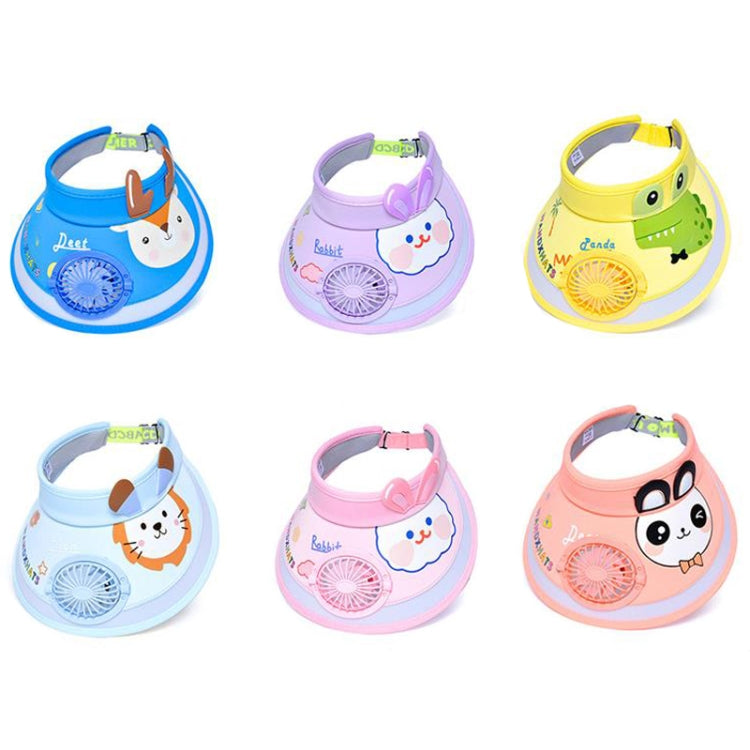 XBG-1053 With Fan Children Sun Hat Cartoon Sunscreen Empty Hat