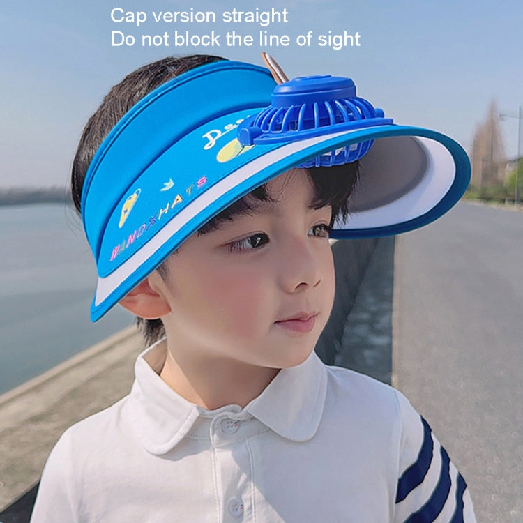 XBG-1053 With Fan Children Sun Hat Cartoon Sunscreen Empty Hat