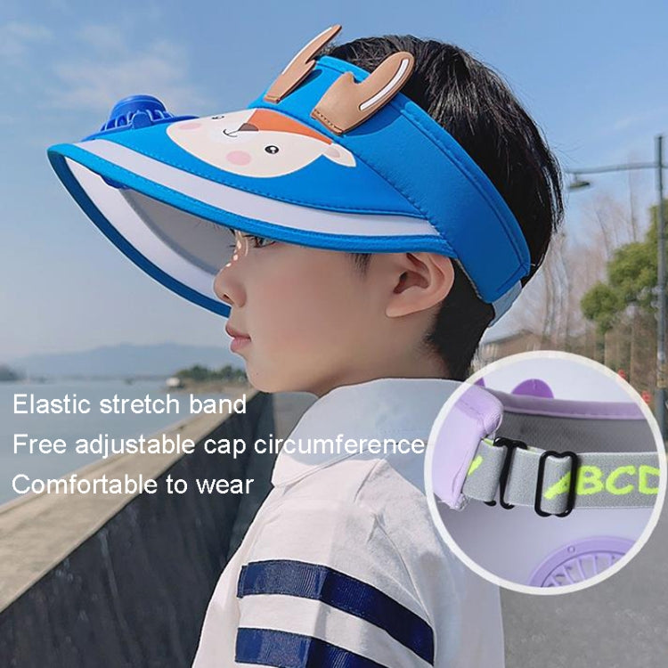 XBG-1053 With Fan Children Sun Hat Cartoon Sunscreen Empty Hat