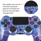 For PS4 Wireless Bluetooth Game Controller With Light Strip Dual Vibration Game Handle