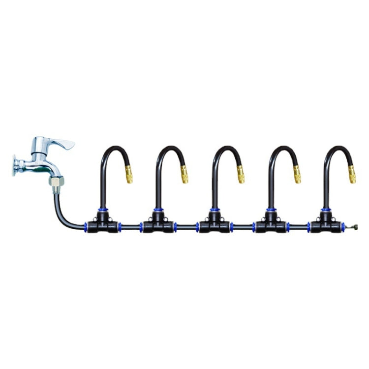 Brass Misting Nozzles Bend Arbitrarily Atomized Sprayer Garden Irrigation — 40m Kit