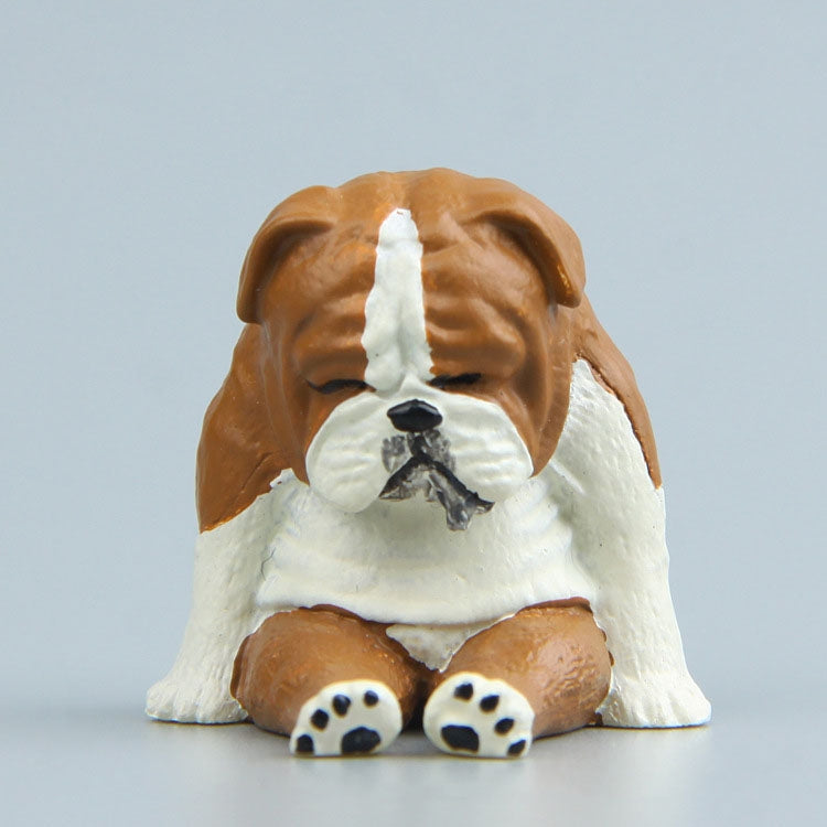 Warm Series Sitting Sleepy Zoo Figure Fridge Magnets — Pug dog