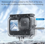 TELESIN Waterproof Case Full Scene Anti-Fog Underwater Diving Housing, For GoPro Hero11 Black / HERO10 Black / HERO9 Black