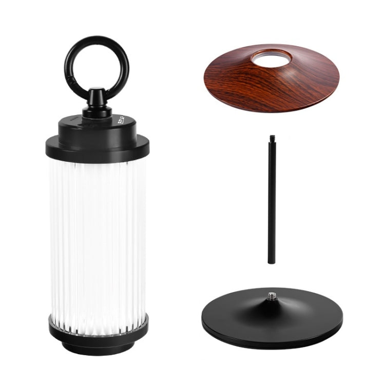 Outdoor Lighting Super Long Battery Life Portable Tent Light — Set Black Walnut Color