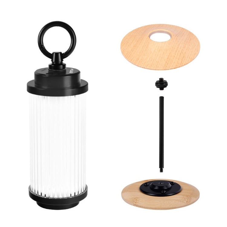 Outdoor Lighting Super Long Battery Life Portable Tent Light — Set Rubber Wood Color