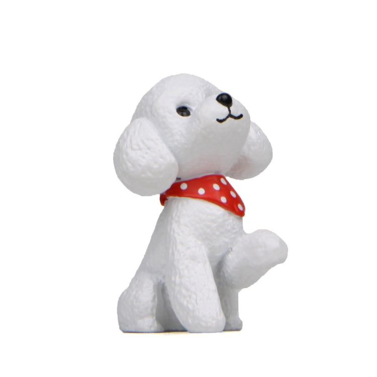 Warm Color Teddy Series Beckoning Figure Gardening Decoration Car Ornaments — Light Coffee