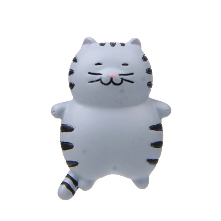 Fat Cat 3D Refrigerator Magnet Magnetic Sticker Phone Case DIY Accessories — Fat Cat (Yellow)
