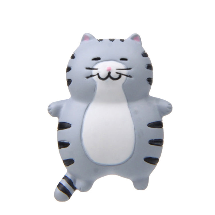 Fat Cat 3D Refrigerator Magnet Magnetic Sticker Phone Case DIY Accessories — Fat Cat (Gray)