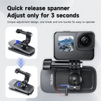 TELESIN 360 Degree Rotation Magnetic Backpack Clip Clamp Mount For Action Camera
