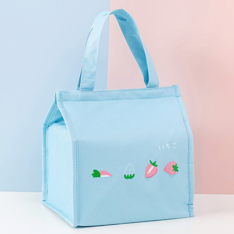 Square Fruit Large Capacity Picnic Insulation Bag Waterproof Bento Bag — Gray